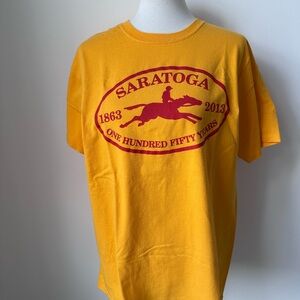 Saratoga Springs New York 150 Years Horse Race Size Large 1863 - 2013